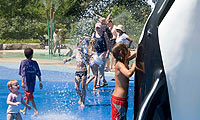 Kids playing in Splash Island
