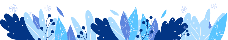 Illustration of winter foiliage