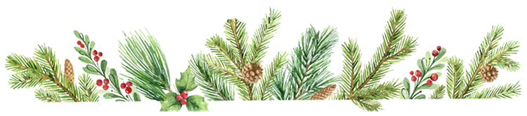 Illustration of holiday foiliage