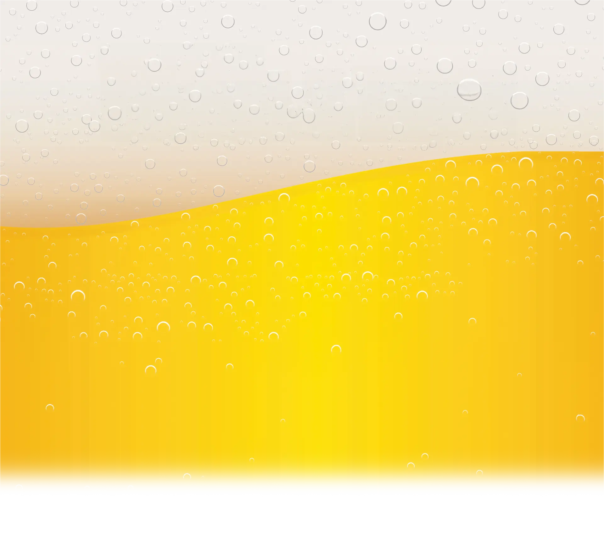 Bubbling beer rises