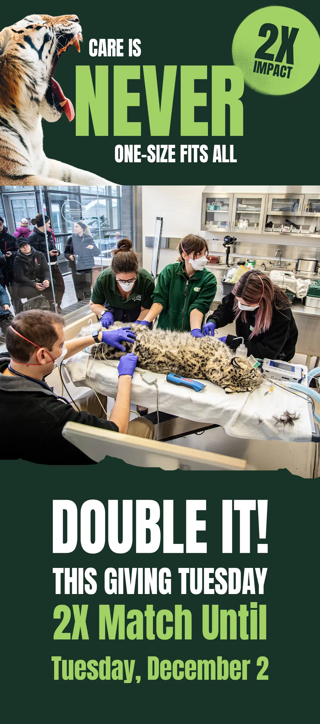 2X Match - Care is Never One Size Fits All - Double It! This Giving Tuesday - 2X Match Until Tuesday, December 2