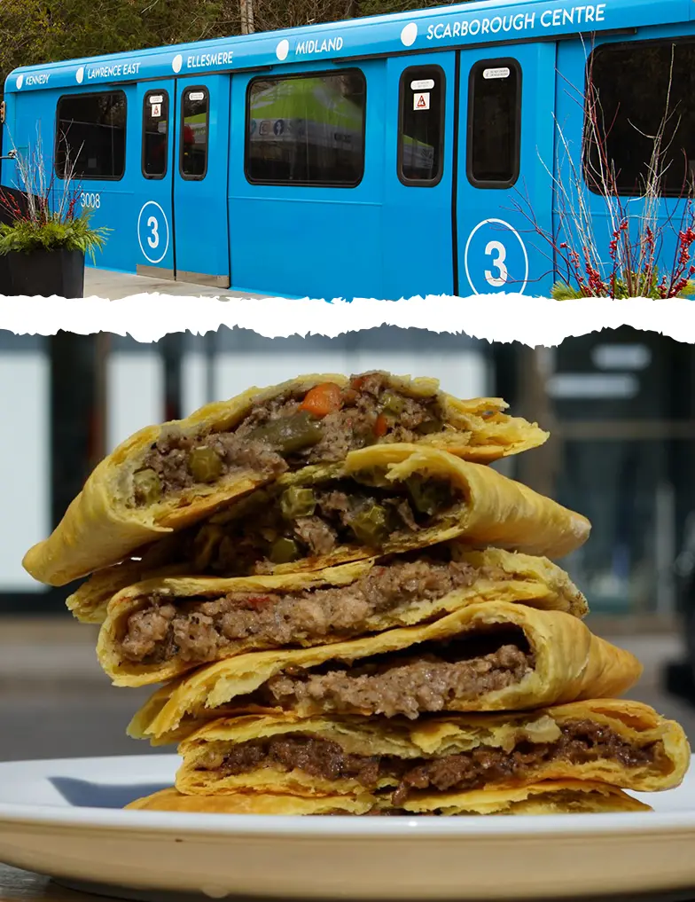 SRT and a stack of beef patties