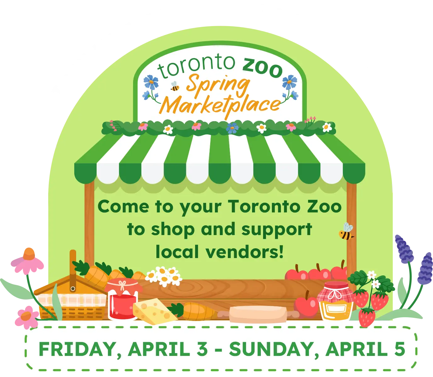 Join Us This Easter Long Weekend - Toronto Zoo Spring Marketplace - Come to your Toronto Zoo to shop locally and support vendors like us!