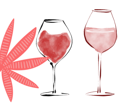 wine glass illustration