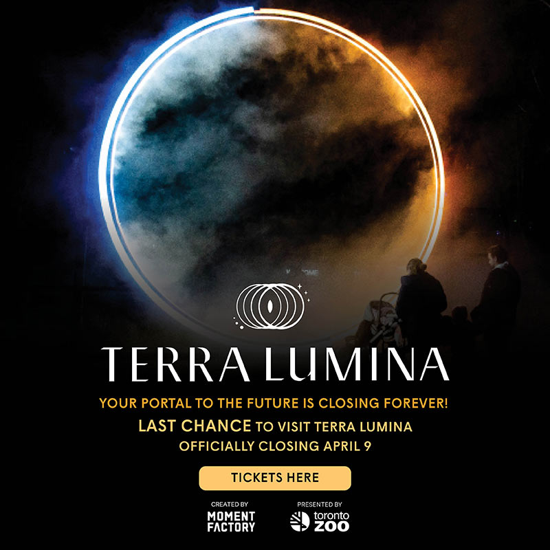 TERRA LUMINA Your portal to the future is closeing forever! Last chance to visit Terra Lumina officially closing April 9. TICKETS HERE!