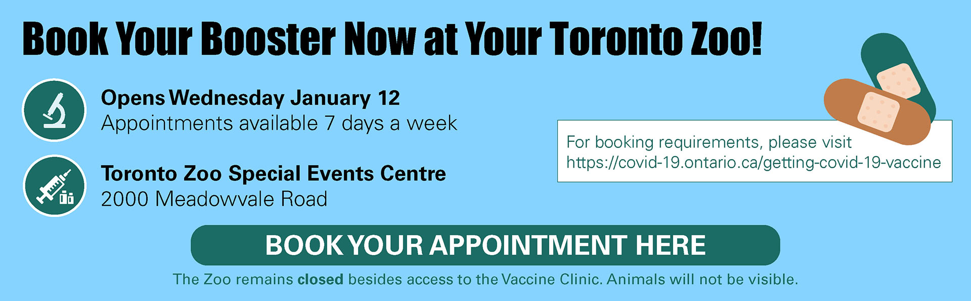 Book Your Booster Now at Your Toronto Zoo!