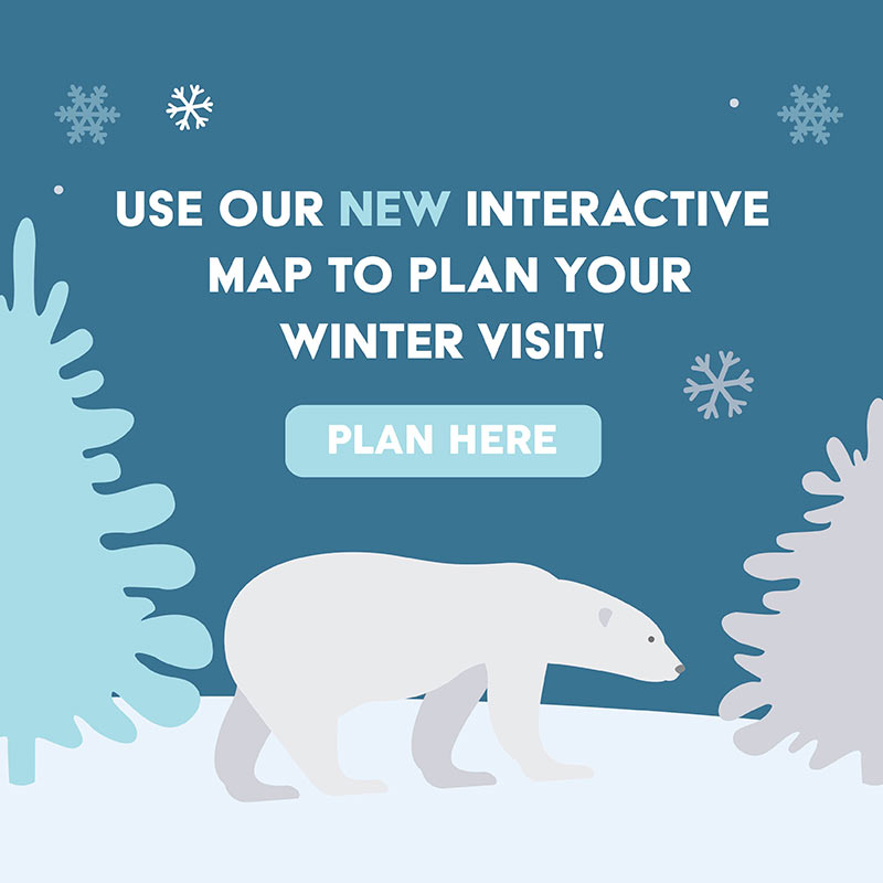 Use our new interactive map to plan your winter vist! Plan here