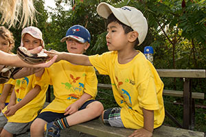 Zoo Camp kids at the Toronto Zoo