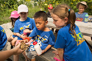 Zoo Camp kids at the Toronto Zoo